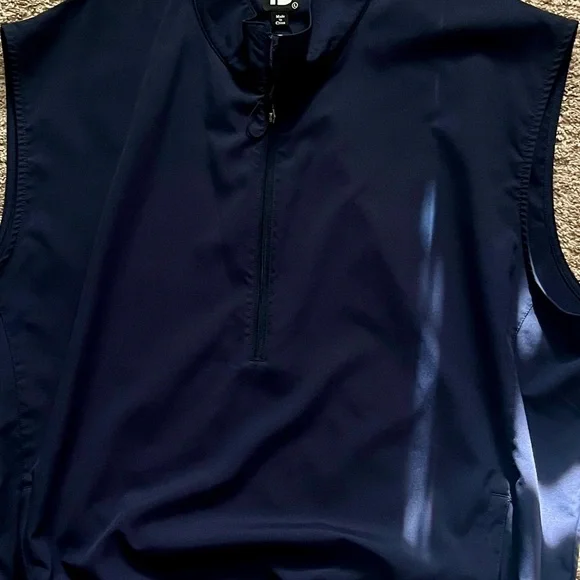 Foot Joy Navy Sleeveless Vest L golf windbreaker - Picture 4 of 4